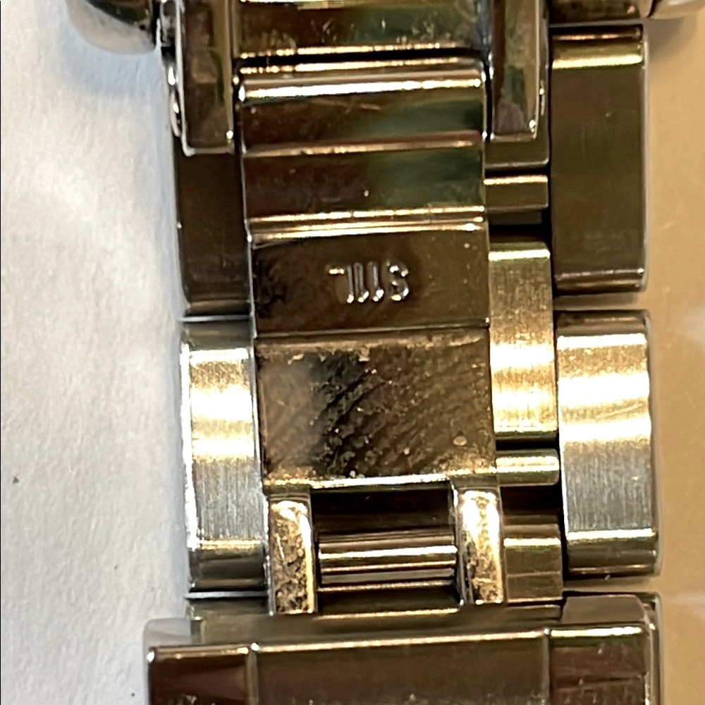 Coach Silver Rectangular Watch With White Face. - image 7